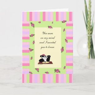 You were on my mind card