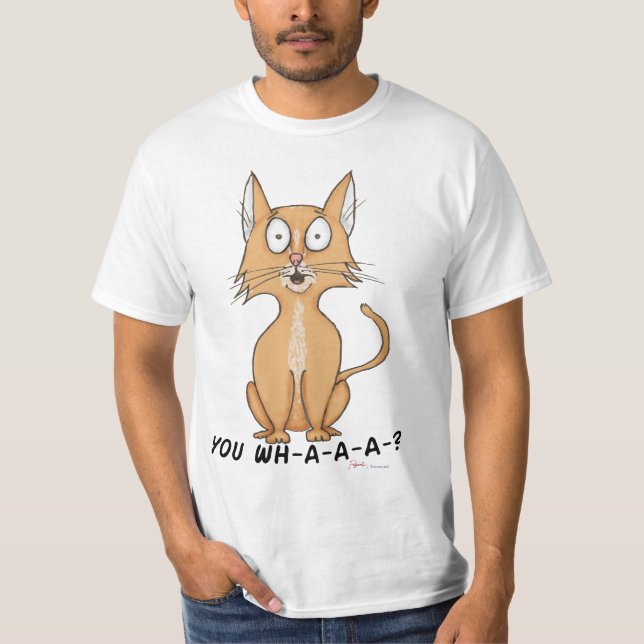 You Whaa Cat Orange Tabby T-shirt (Front)