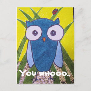 You whooo.. postcard