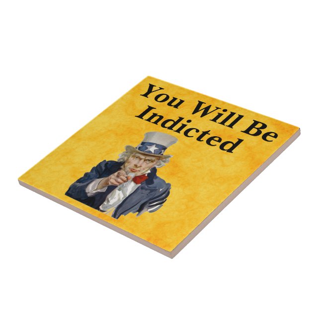 You Will Be Indicted Ceramic Tile (Side)