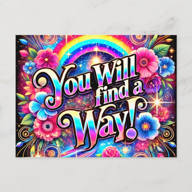 You Will Find A Way Postcard (Front)