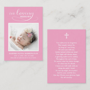 You Will Never Be Forgotten Photo Funeral Card