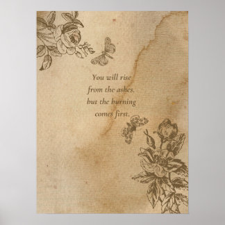 You Will Rise From the Ashes Poster