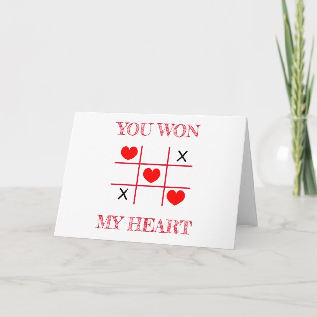 You Won My Heart Holiday Card (Front)