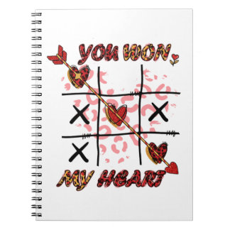 You Won My Heart | Valentines Day Notebook