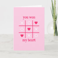 You Won My Heart XOXO Tic Tac Toe Valentine's Day