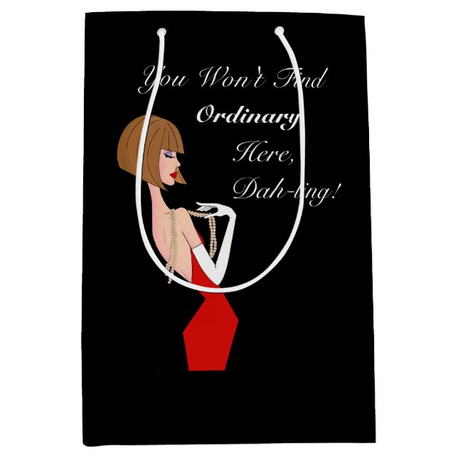 "You Won't Find Ordinary Here!" DIVA Gift Bag (Front)