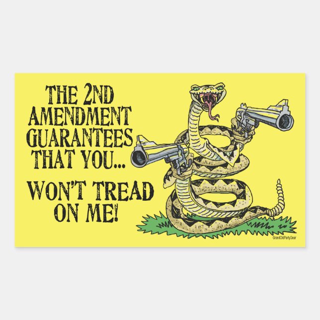 You Won't Tread on Me Rectangular Sticker (Front)