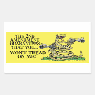 You Won't Tread on Me Rectangular Sticker