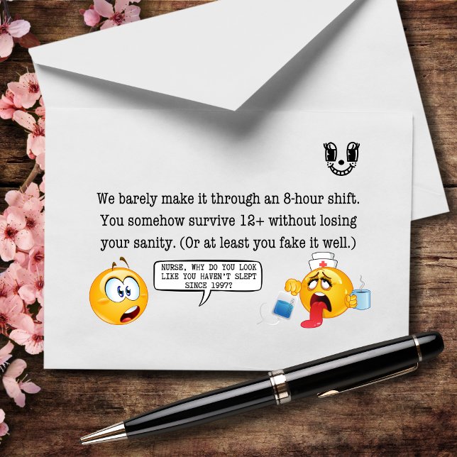 You Work 12 Hours, But It Feels Like 72 Thank You Card (Creator Uploaded)