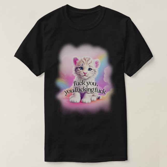 You You Cute Tiger Aesthetic T-Shirt (Design Front)