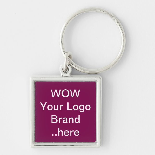 Youe Design Logo Tote Bag Promotional Product Key Ring (Front)
