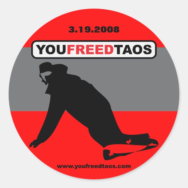 youfreedtaos 3" sticker (Front)