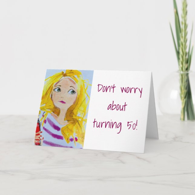 YOU'LL ALWAYS BE "49" TO ME *50th BIRTHDAY HUMOR* Card (Front)