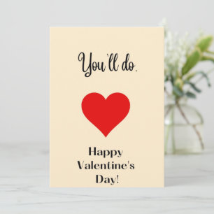 You'll do. holiday card