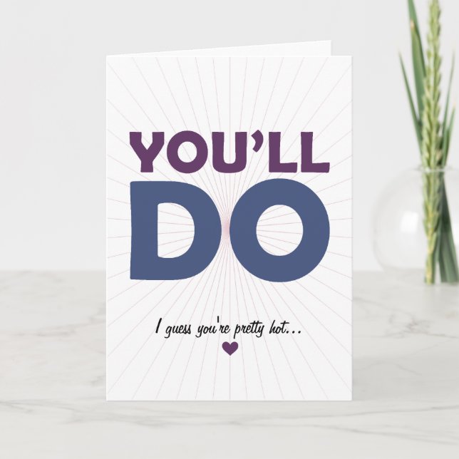 You'll Do Holiday Card (Front)