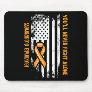 You'll Never Fight Alone Blood Cancer Leukemia Awa Mouse Pad