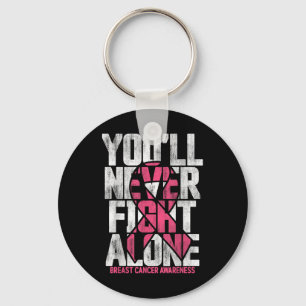 Youll Never Fight Alone Family Breast Cancer Aware Key Ring