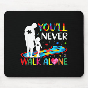 Youll Walks Alone Father And Daughter Au Autistic Mouse Pad