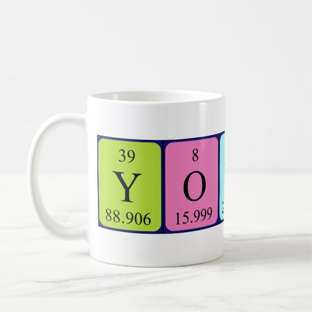 Younes periodic table name mug (Left)