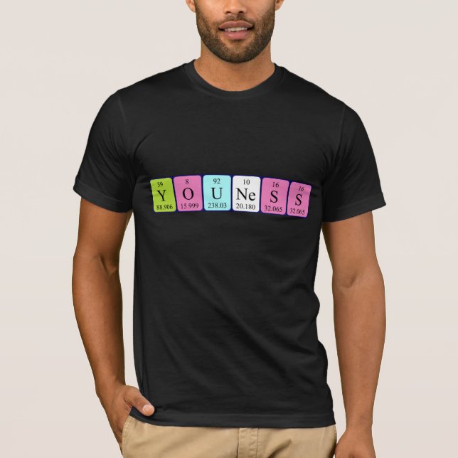 Youness periodic table name shirt (Front)