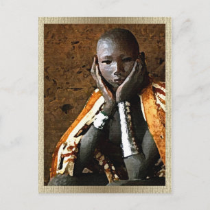 Young African Boy Postcard