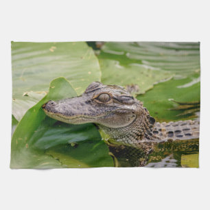 Young Alligator Tea Towel