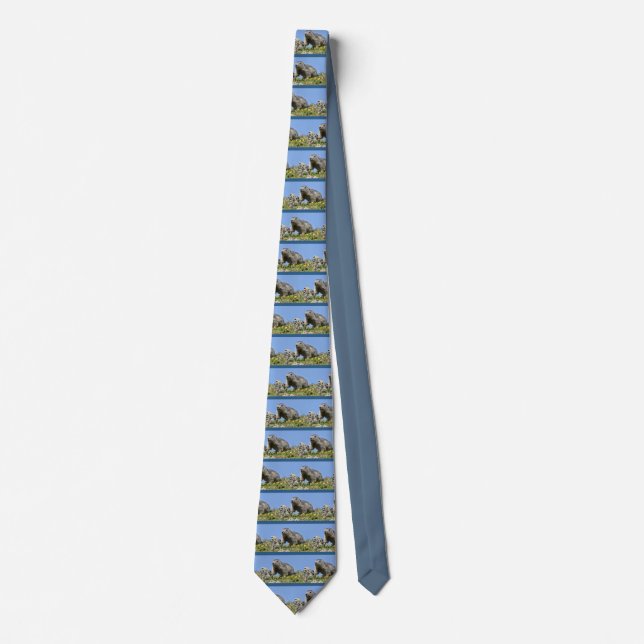 Young Alpine marmot Tie (Front)