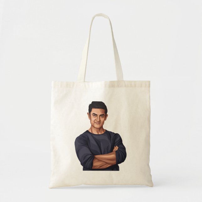 Young Amir Khan Tote Bag (Front)