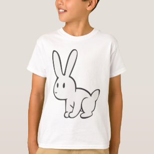 Young and Cute White Rabbit T-Shirt