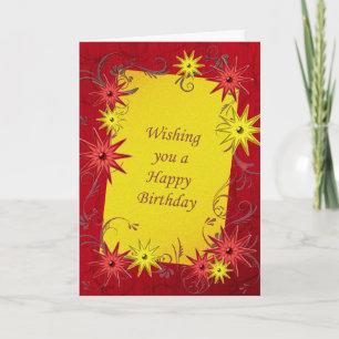 Young and feisty birthday card