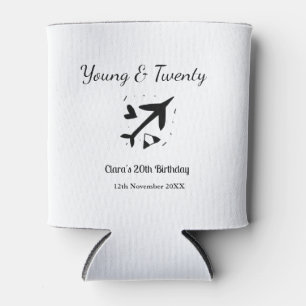 Young and twenty adventure happy birthday add name can cooler