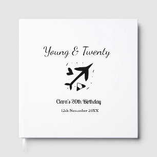 Young and twenty adventure happy birthday add name guest book
