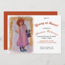 YOUNG AT HEART AT ANY AGE PARTY INVITATION