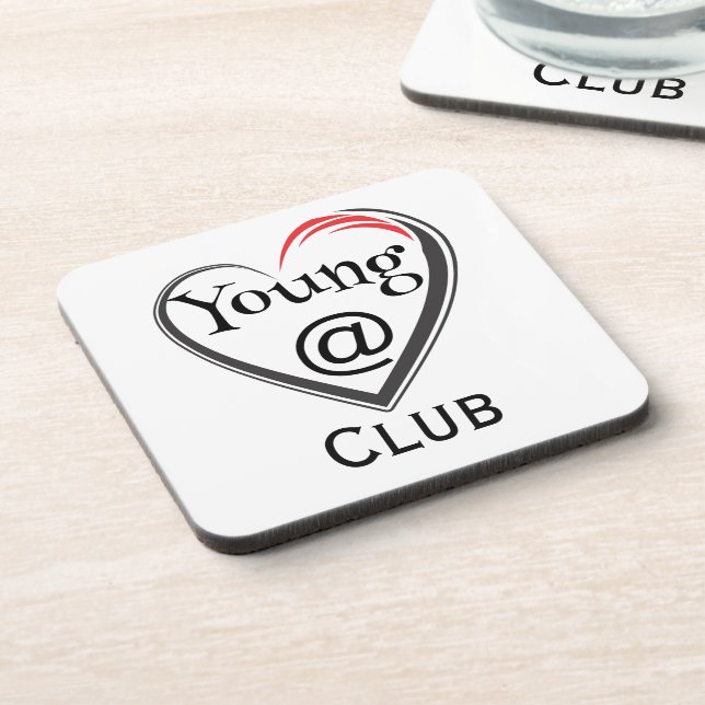Young at Heart Club Beverage Coaster (Left Side)