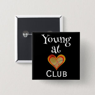 Young at Heart Club Button