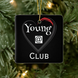 Young at Heart Club Ceramic Ornament