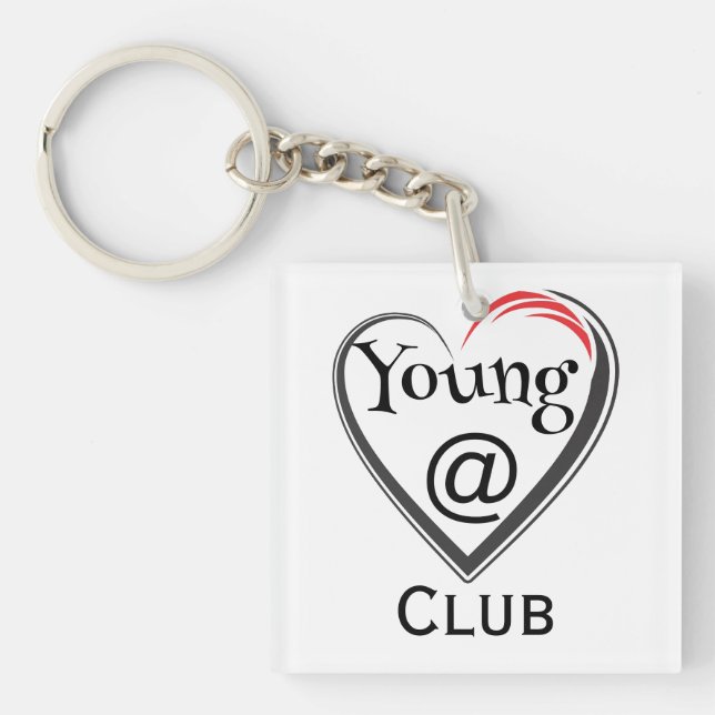 Young at Heart Club Keychain (Front)