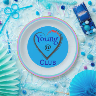 Young at Heart Club Paper Plate