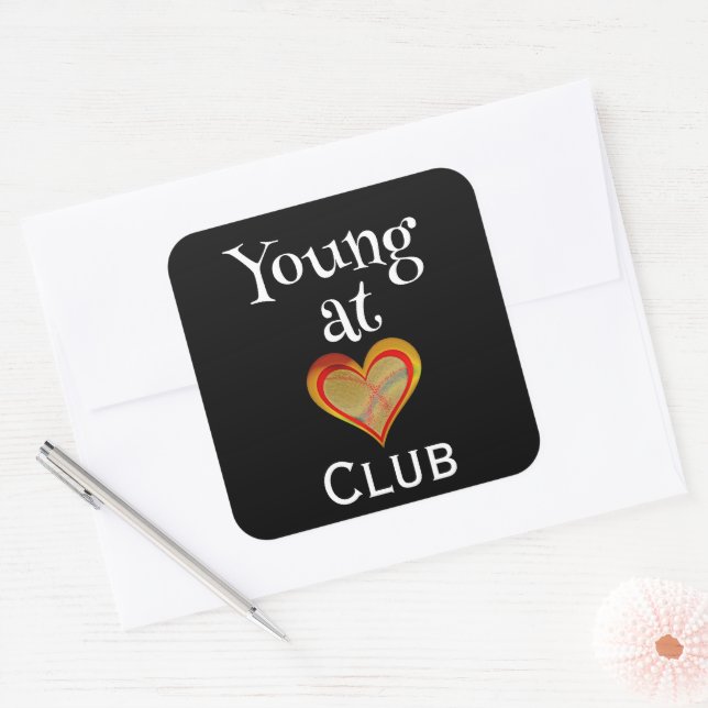 Young at Heart Club Sticker (Envelope)