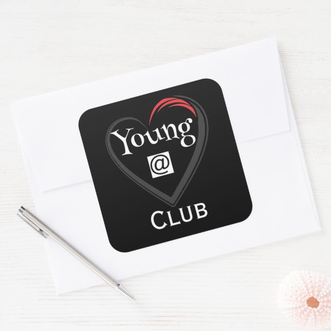 Young at Heart Club Sticker (Envelope)