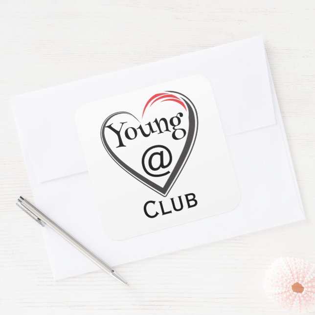 Young at Heart Club Sticker (Envelope)