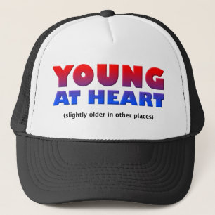 Young At Heart Funny Ball Cap Hat
