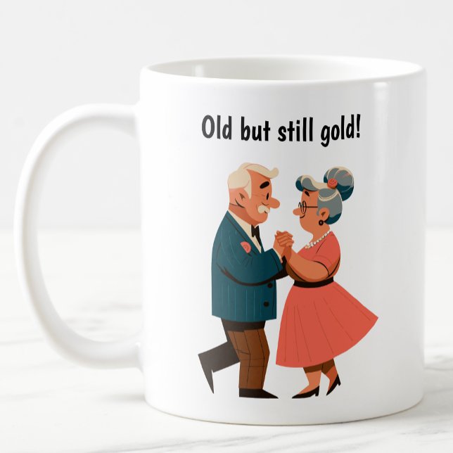 Young-at-Heart Senior Citizens Dancing Coffee Mug (Creator Uploaded)