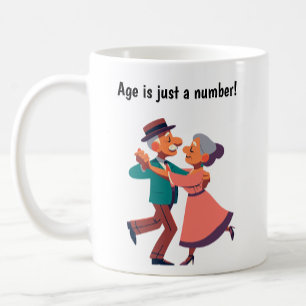 Young-at-Heart Senior Citizens Dancing Coffee Mug