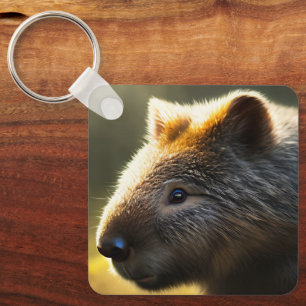 Young Australian Wombat, Keyring