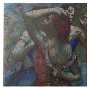 Young Ballet Dancers (Ballerinas) (by Edgar Degas) Tile