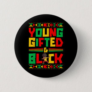 Young Black Boy African American History Boy 6 Cm Round Badge