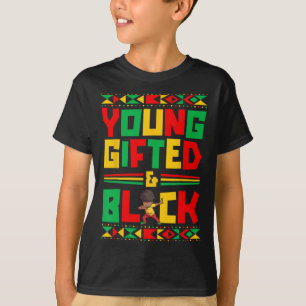 Young Black Boy African American History Boy T-Shirt