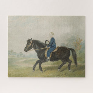 Young Boy Riding a Pony (by Penry Williams) Jigsaw Puzzle